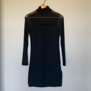 NWOT black sweater dress